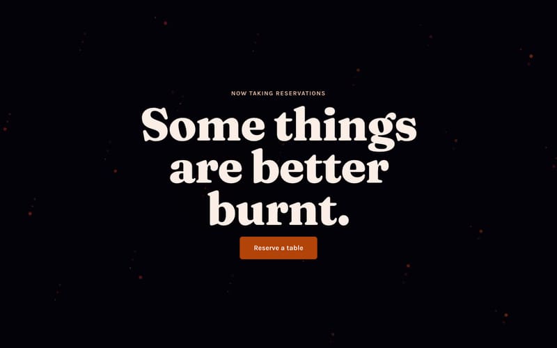 The Ember template, at its opening heading