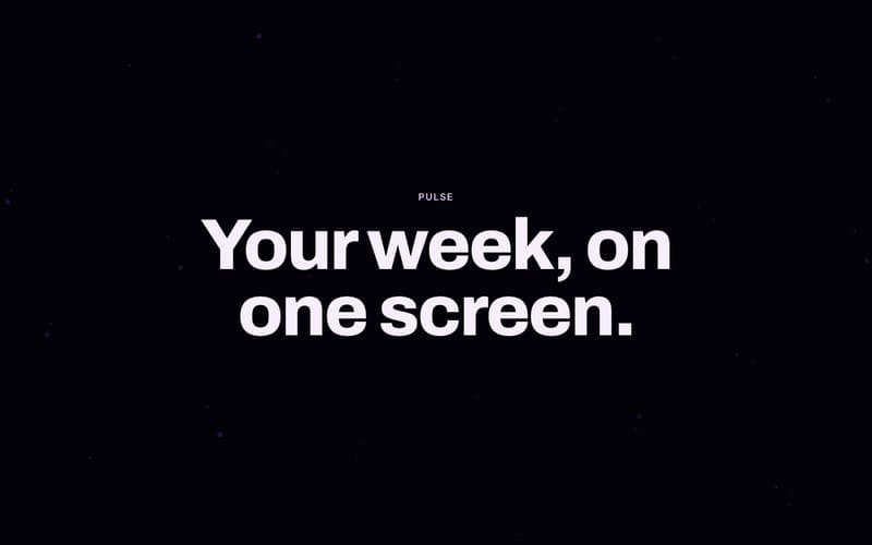The Pulse template, at its opening heading